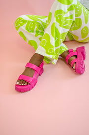 Natalia Chunky Sandals Hot Pink