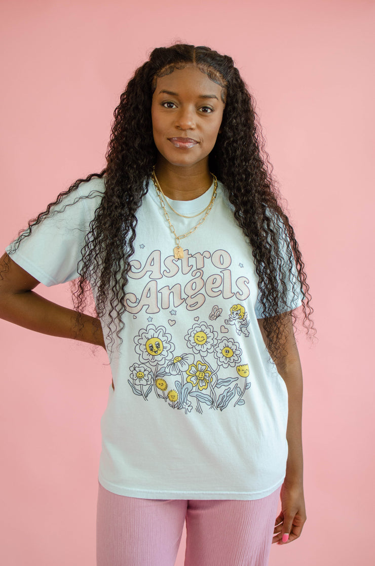 Astro Angels Graphic Tee Blue