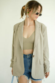 Cory Oversized Blazer Taupe
