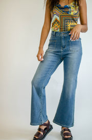 Ebony Flare Jeans Vintage Wash