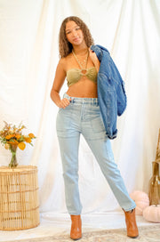 Elana Straight Leg Jeans Light Wash