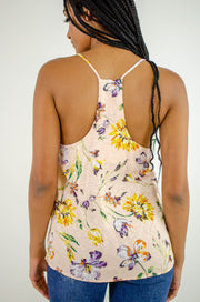 Alaia Floral Tank Blush