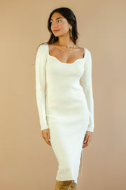 Victoria Midi Dress Ivory