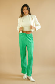 Shanice Plisse Pants Green