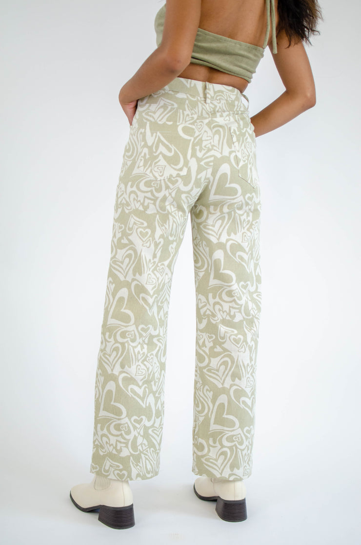 All My Heart Wide Leg Jeans Tan