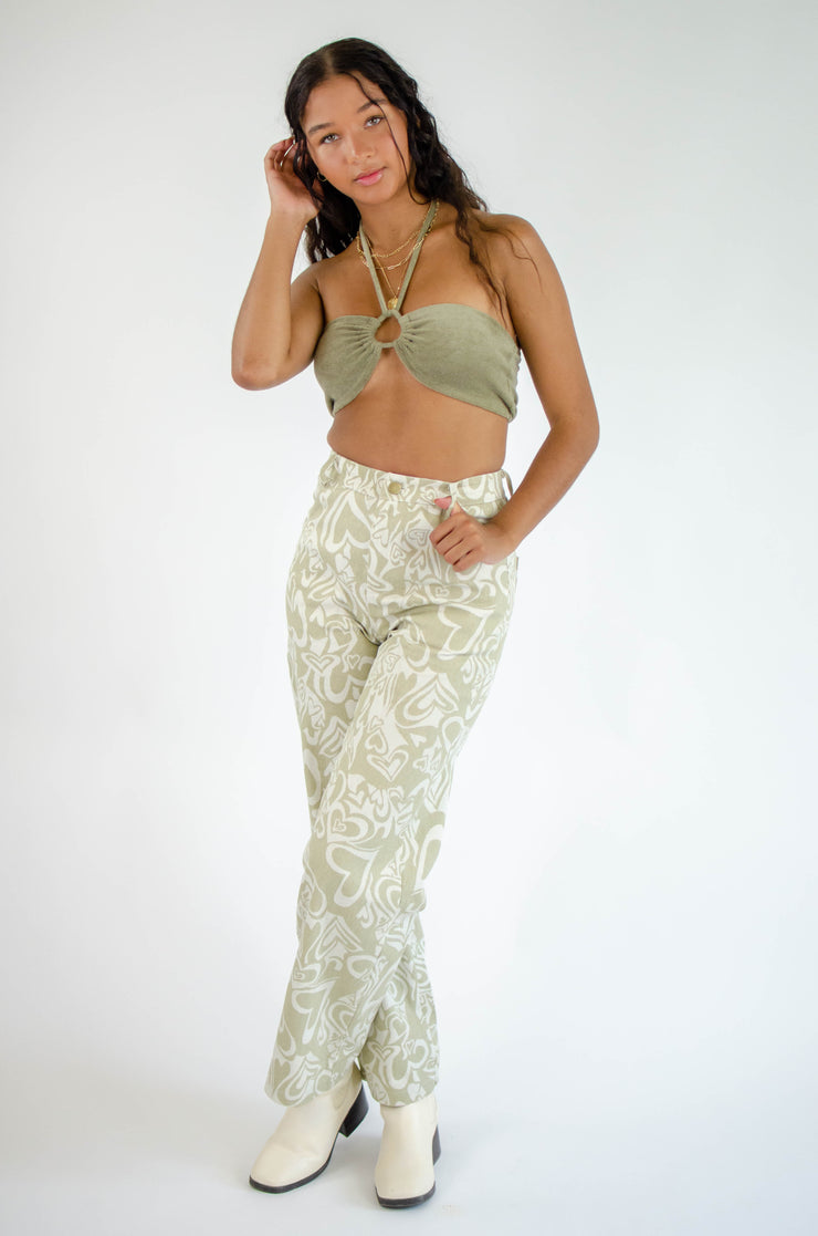All My Heart Wide Leg Jeans Tan
