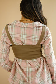Adora Button Up Vest Taupe