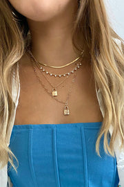 Chain Lock Layer Necklace