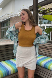 Kirsten Fuzzy Pencil Skirt Ivory