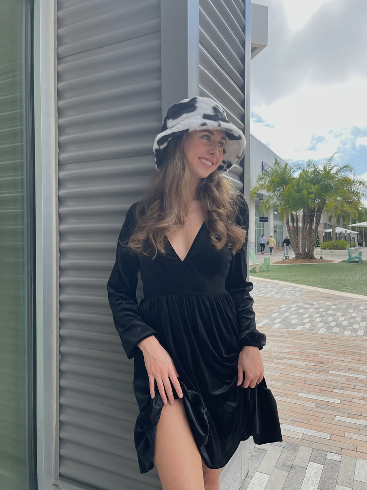 Bonita Velvet Dress Black