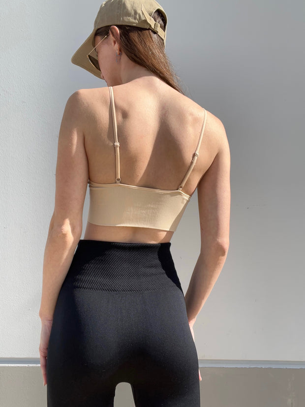 Amelia Seamless Bralette Beige