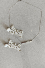 Just Married Bar Necklace