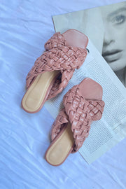 Gia Crossover Sandals Mauve
