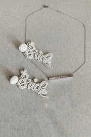 Just Married Bar Necklace