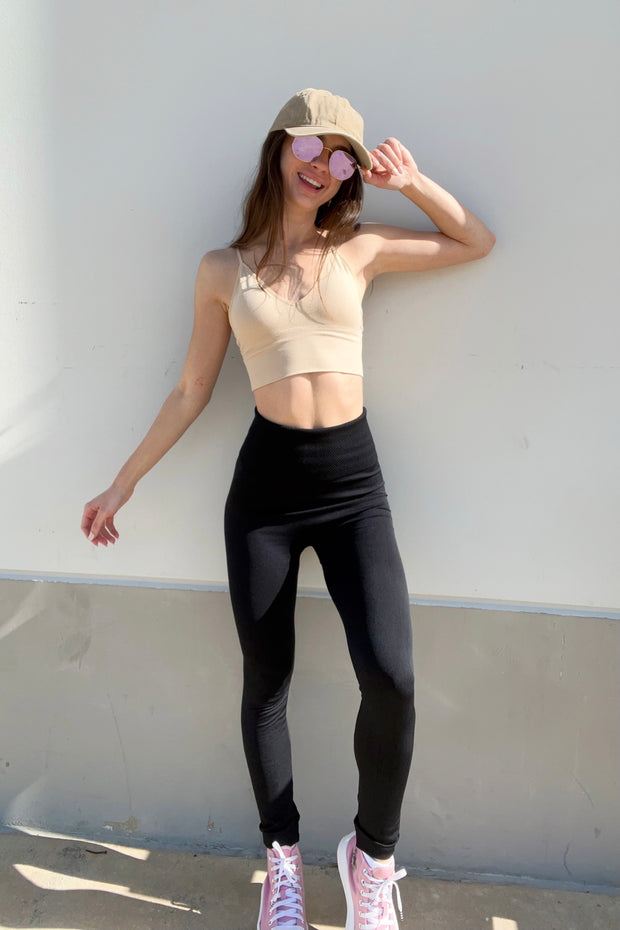 Amelia Seamless Bralette Beige
